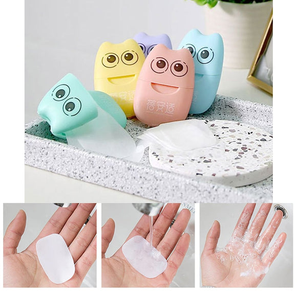 20PCS Travel Soap Paper Washing Hand
